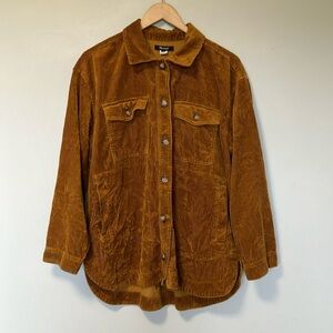 Madewell yellow mustard corduroy jacket shacket